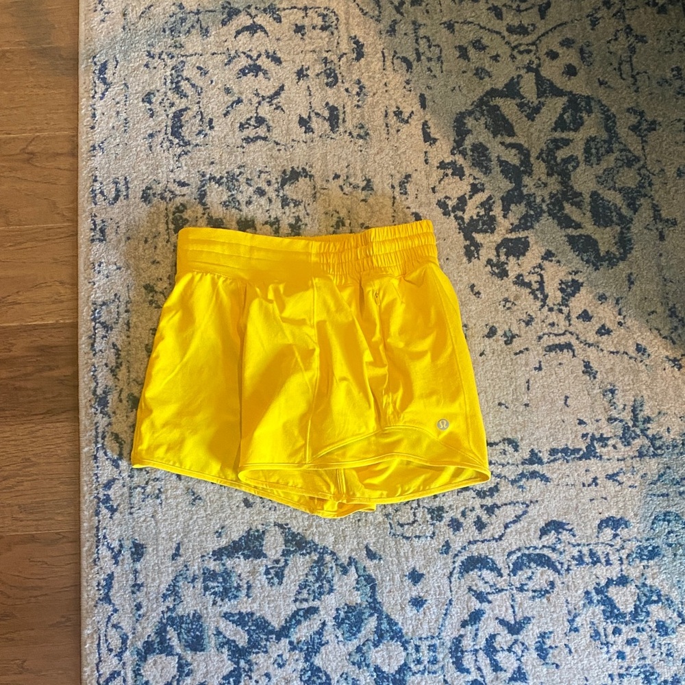 lululemon athletica Yellow Athletic Shorts